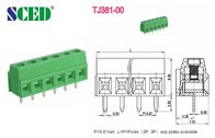 Transport ferroviaire vert terminal en laiton de TB de vis de carte PCB du lancement 3.5mm 3.81mm
