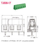 type vert en laiton du TB 300V 10A de carte PCB de vis de 5.08mm euro soulevant la série