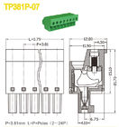 Mâle embrochable de TB, connecteur femelle 3.81mm 2P-24P 300V 8A de TB