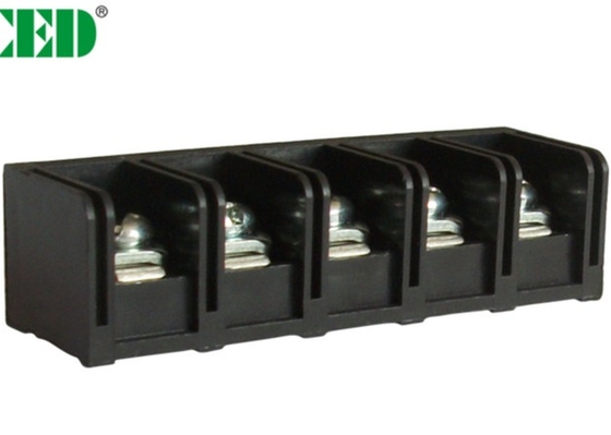 TB de barrière du noir 20A de lancement de 11mm avec le laiton PBT de 2-12 Polonais