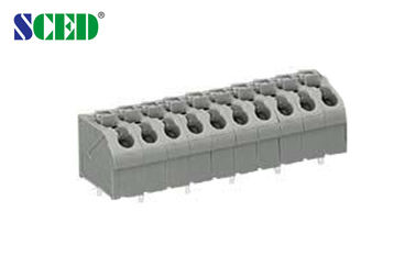 TB Grey Plastic Housing Brass Pin de ressort de carte PCB de 3.50mm