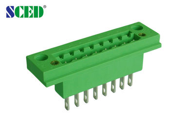 L'en-tête masculin vert branchent le TB avec les prises 18A PA66 2-22 Polonais de la bride 5.08mm
