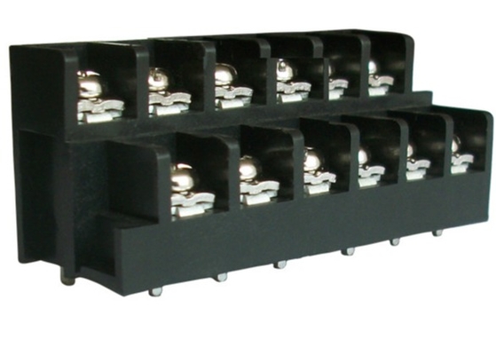 Plastique PA66 20A Lancement 11.00mm Barrière de TB Laiton Deux Niveaux