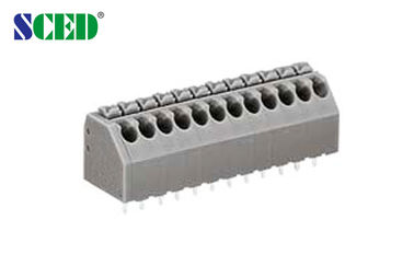 Lancement 5A 300V UL94V-0 du TB 3.5mm de ressort de carte PCB de Grey Color