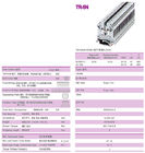 TB de bâti de rail de 6mm2 600V 30A AWG 30 - 10 largeur terminale 6.2mm