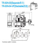 alimentation 150A par la largeur terminale de la vis 18.8mm d'A.W.G. M6 des TB 600V 6-1/0