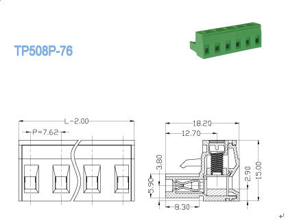 À niveau unique branchez le lancement en laiton 7.62mm de connecteurs femelles de TB