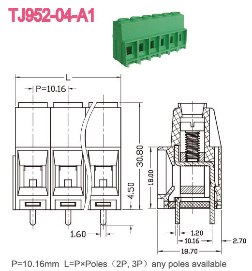 Vis du TB M4 de vis de carte PCB du lancement 10.16mm de communication