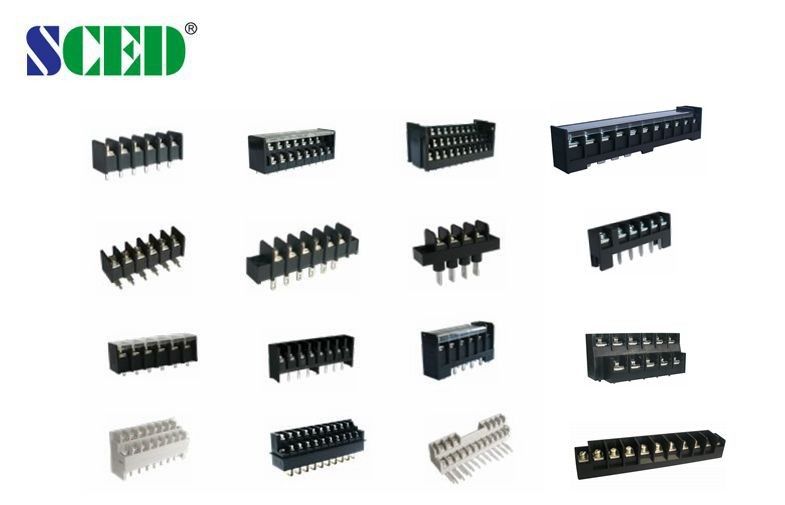 TB de barrière de PBT 8.70mm 250V/15A de espacement 14 Polonais UL94-V0
