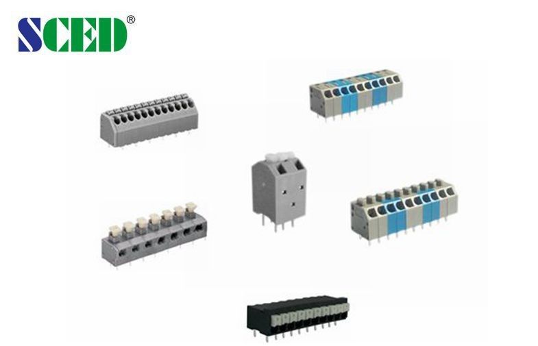 Lancement 3.50mm 300v 2P - 28P de TB de ressort d'admission de fil de 45 degrés