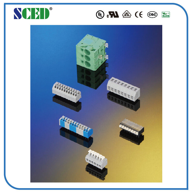laiton 300V 2-28 Polonais LCP UL94-V0 de lancement du TB 3.5mm de ressort de 10A Screwless