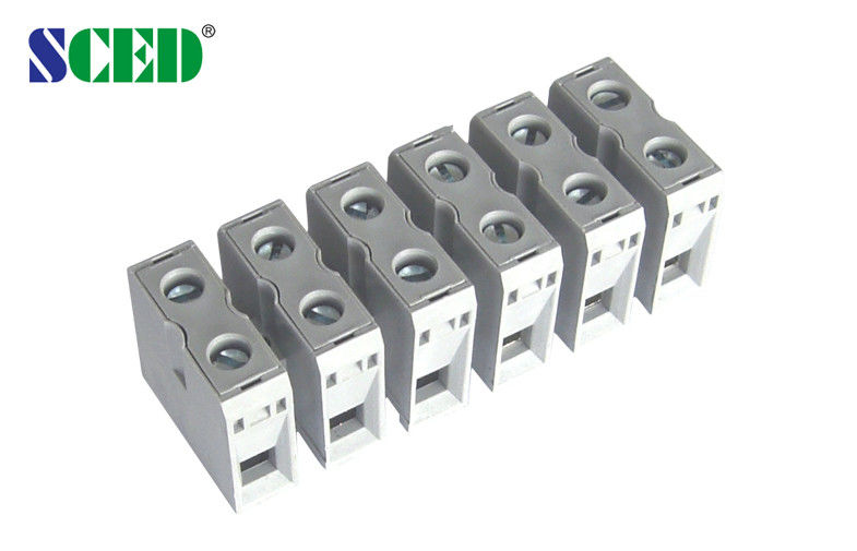Pôle d'alimentation de 14,5 mm 600V 65A 2P-24P à travers le bloc terminal pour l'énergie électrique