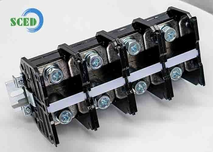 45.00mm Panneau de haute tension du terminal PC Bloc 4P Connecteur à vis noir