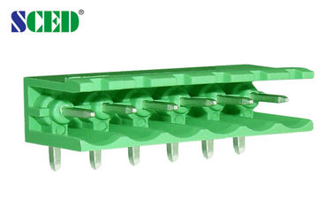 Vert branchez le terminal en laiton PA66 300V du lancement 7.62mm de TB
