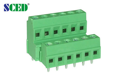 Lancement à angle droit 3.81mm 300v 10A 2P - 28P de carte PCB de TB d'admission de fil