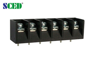 Type à angle droit laiton PBT 7.62mm 300v 15A de barrière de TB