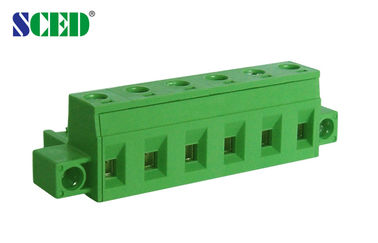 Les TB PA66 électriques verts en laiton lancent 5.08mm 300V 18A 2-22 Polonais