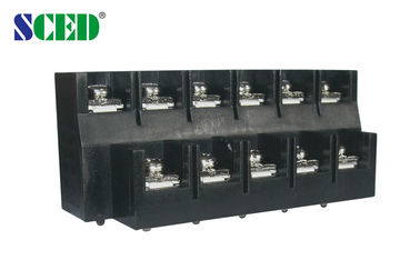600V/40A 11 pôles 13 mm en laiton de hauteur de la barrière de terminal de bloc avec entrée de fil à angle droit