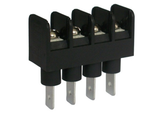Barrière noire de bornier du lancement 9.525mm 300v 20A 2P-22P