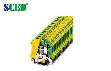 Les TB jaunes/du vert 8.2mm largeur 6mm2 de vacarme de rail ont rectifié le connecteur de mise à la terre