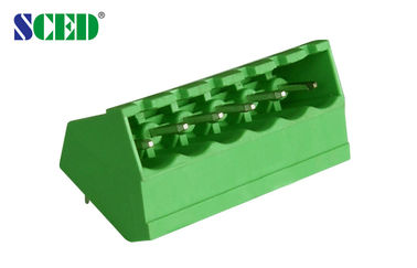 terminal vert que l'on peut brancher de prise masculine du connecteur 18A PA66 du TB 300V de 5.08mm