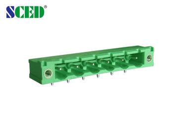 connecteur que l'on peut brancher de TB de carte PCB de 7.62mm 300V 18A avec l'en-tête, prises masculines, 14 Polonais
