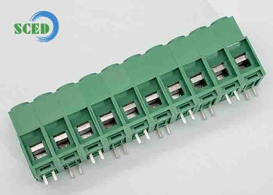 10.16mm 57A Bloc terminal de PCB vert cuivre PA66 plaqué au nickel
