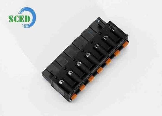 Noir PA66 Connecteurs de bornes féminins branchables Pitch 7.62mm 300V 12A