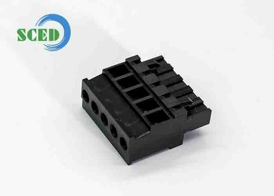 Connecteur de bloc de borne rechargeable féminin de 5,08 mm de hauteur de 300V 18A 2-24 pôles PA66 M3 vis