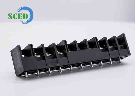 30A 600V bloc terminal de barrière de PCB 11.10mm 10-22 AWG entrée de fil à angle droit