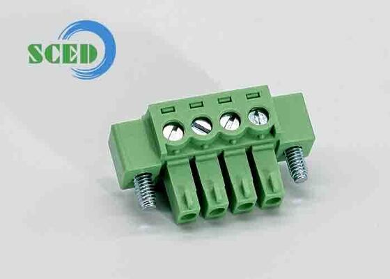Bloc de jonction à cage à pince en laiton avec une tension de tenue de 3000V AC/minute et borne en bronze phosphoreux pour des connexions électriques fiables