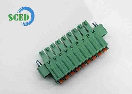 12-24 AWG Bloc de borne branchable avec résistance à l'isolation supérieure à DC500V et matériau en plastique PA66 pour des connexions sécurisées de câbles
