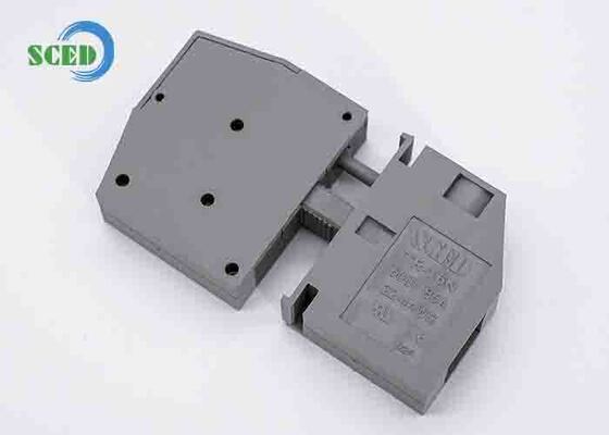 Blocs de connexion de panneau de longueur de dénudage 24 mm avec nombre de pôles de 2 à 24 pôles, fournissant des connexions dans les panneaux de commande électriques