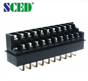 connecteur de vis de M3 de noir du TB 300V 15A de barrette de connexion de la CE d'UL de 7.62mm pour la puissance